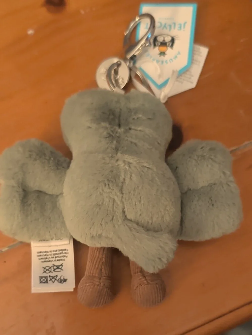 Jellycat Light Gree Shamrock Bag Charm Plush